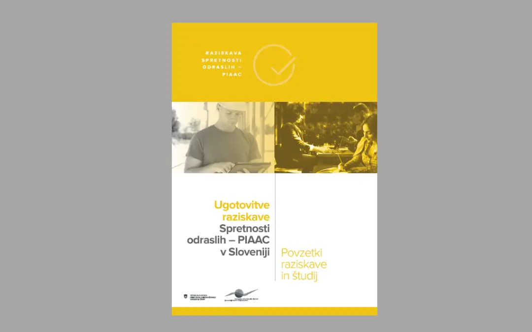 Cover of the publication Findings from the Survey of Adult Skills – PIAAC in Slovenia