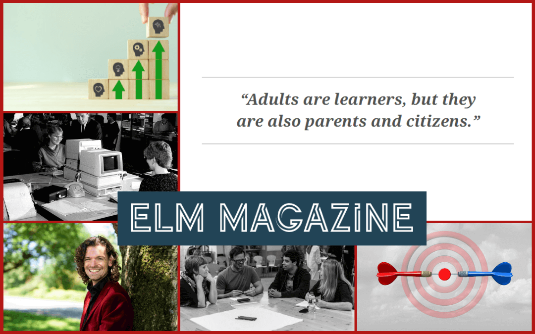 Kolaž slik, ki prikazuje vsebino 2. številke Elm Magazine 2023.