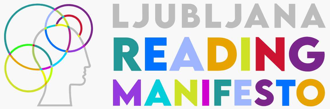 Logotip Ljubljana Reading Manifesto.