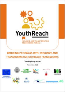 Cover of the publication Bridging Pathways with Inclusive and Transformative Outreach Frameworks: Training Programme.