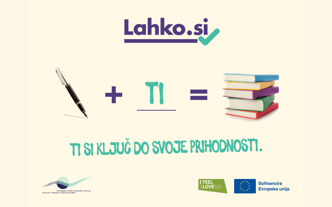 Plakat promocijske kampanje Lahko.si