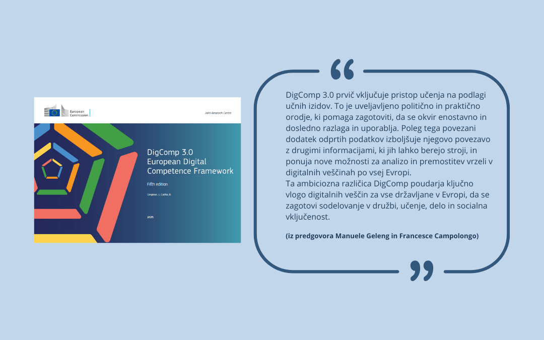 Naslovnica publikacije DigComp 3.0 s citatom iz predgovora