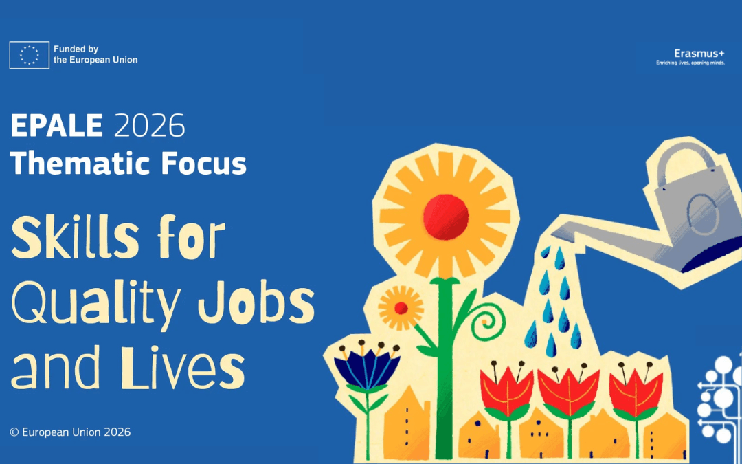 Pasica tematskih poudarkov leta 2026 na platformi EPALE v angleščini.
