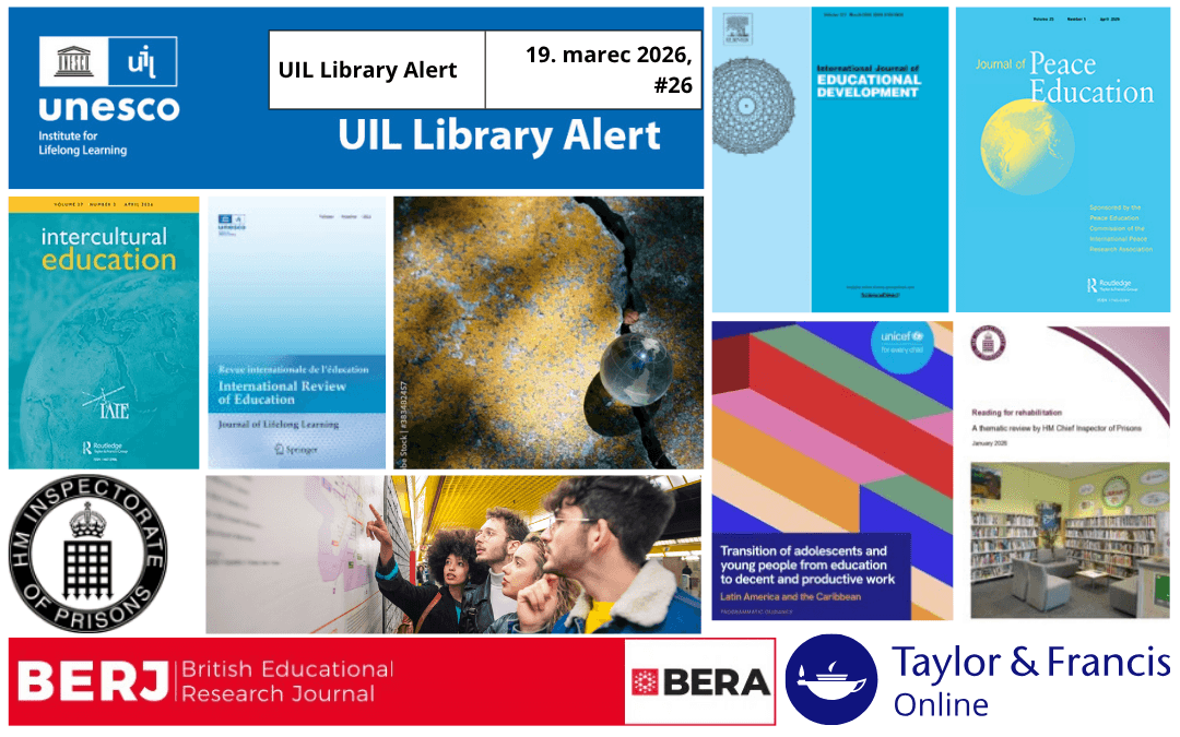 UIL_Library_Alert_26 Mozaik naslovnic in prispevkov v UIL Library Alert št. 26.