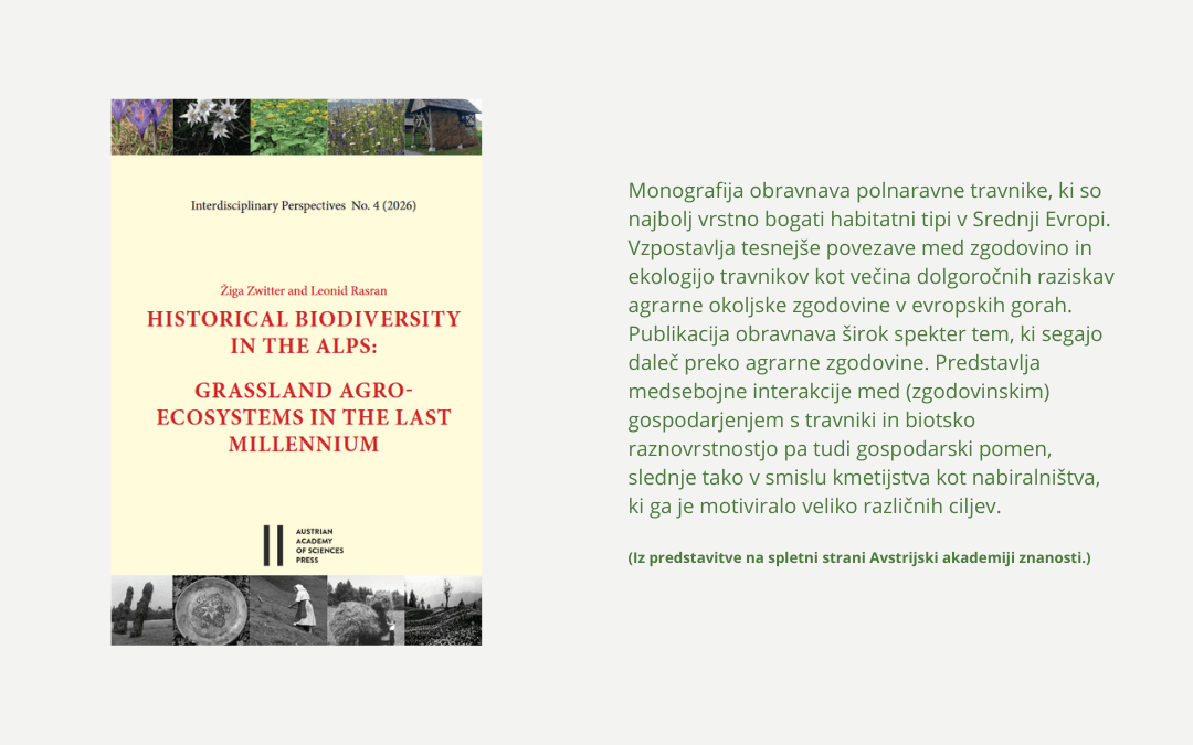 Predstavitev knjige o zgodovini biodiverzitete travnikov v Alpah