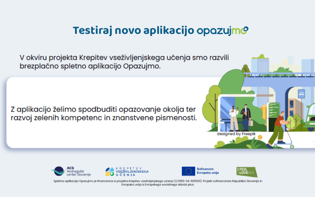 Pasica nove aplikacije Opazujmo