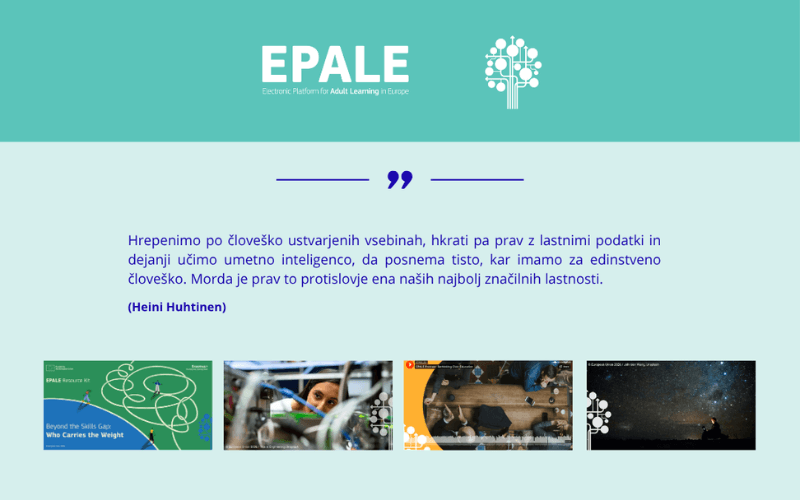 Umetna inteligenca, spretnosti in pripadnost: odkrijte, kaj prinaša EPALE