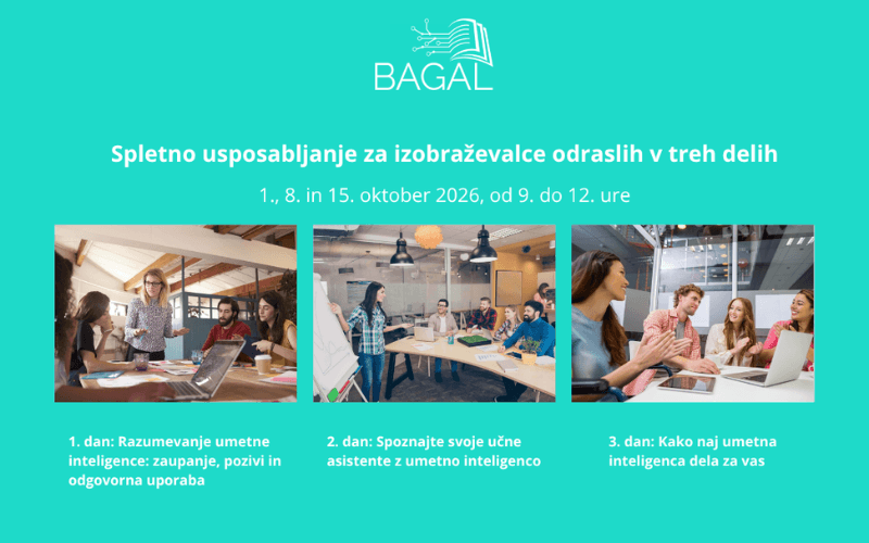 Pridružite se brezplačnemu usposabljanju BAGAL AI