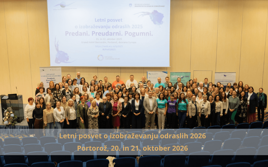 Napovedujemo Letni posvet o izobraževanju odraslih 2026