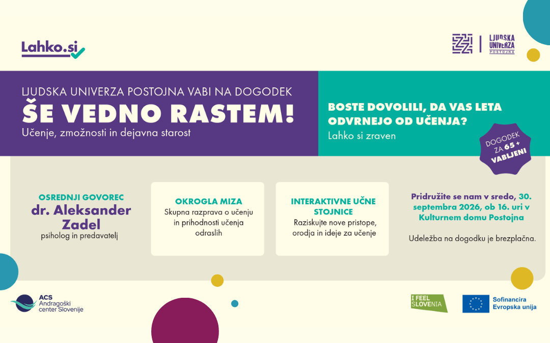 Pasica dogodka Še vedno rastem