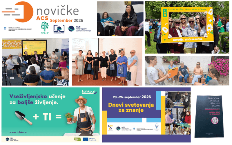 Septembrska številka e-Novičke: o znanju, branju, novih priložnostih