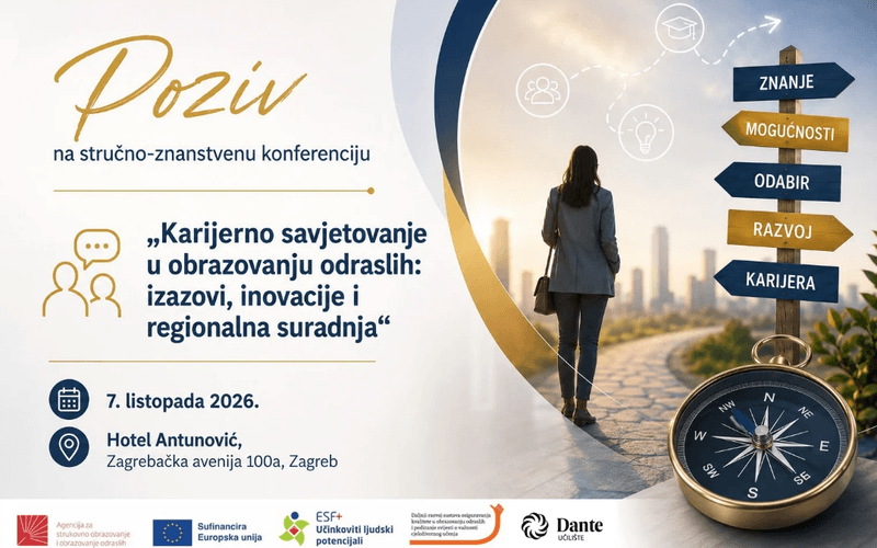 Strokovno-znanstvena konference v Zagrebu: Karierno svetovanje v izobraževanju odraslih
