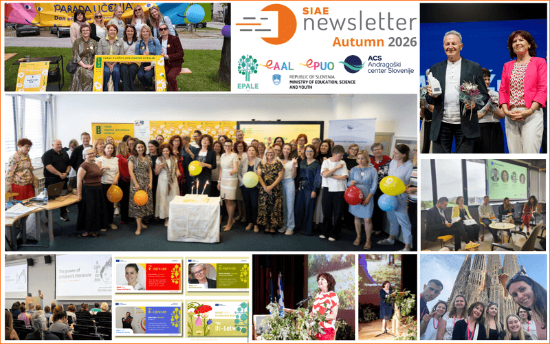 Jesenska izdaja glasila SIAE Newsletter: učenje povezuje ljudi in skupnosti