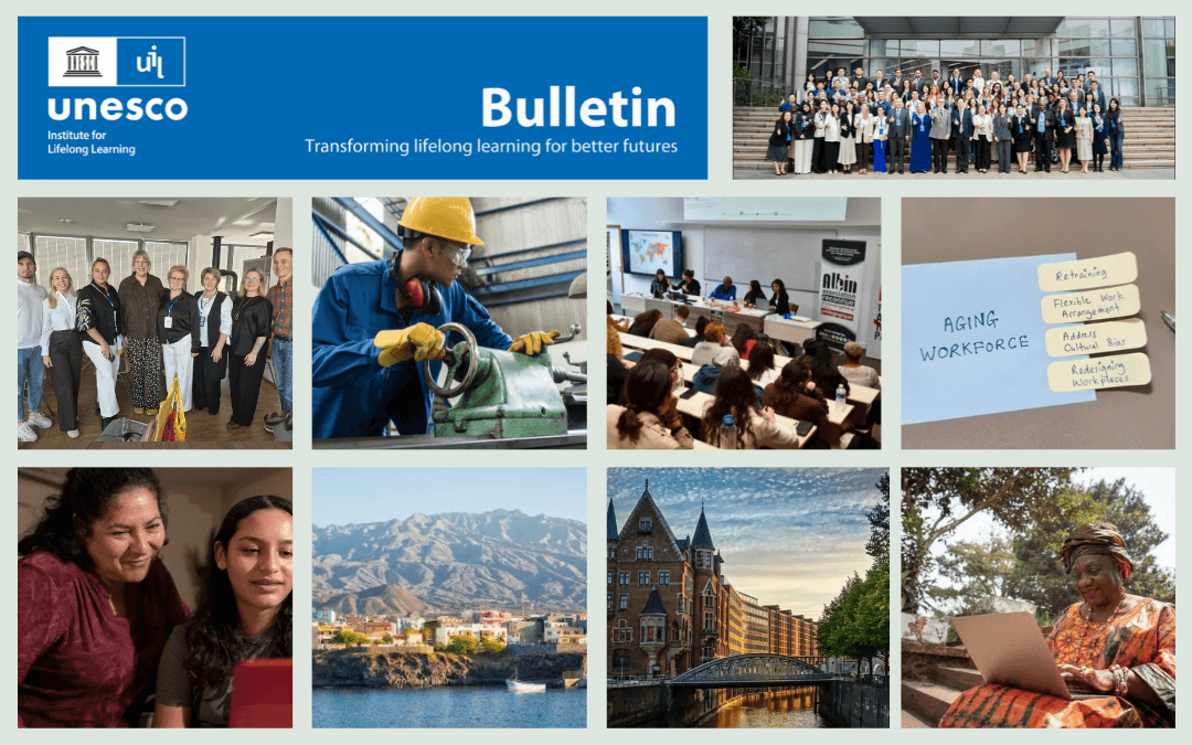 Kolaž fotografij, ki prikazuje vsebino oktobrske številke UIL Bulletin 2026.